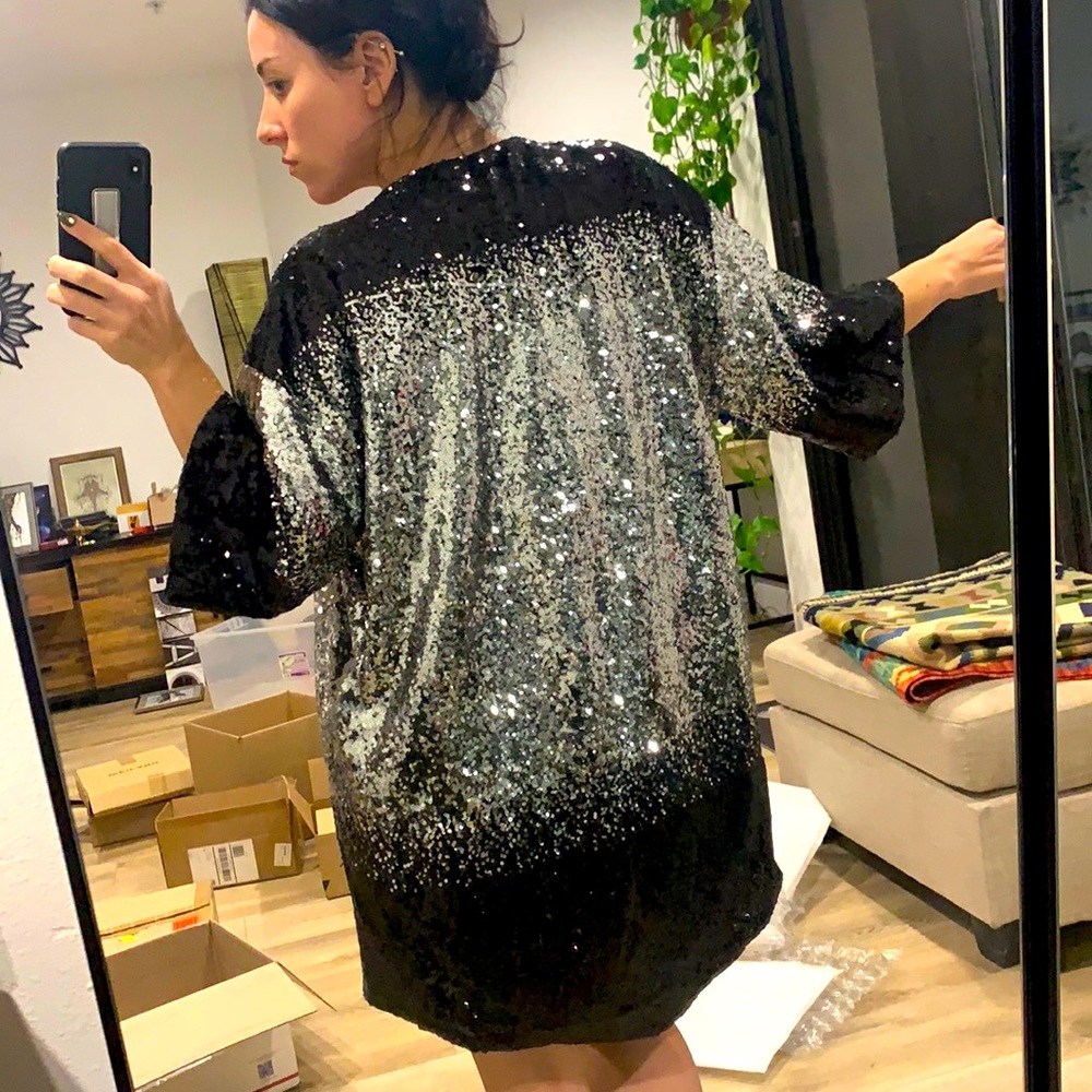 Sequin shawl/jacket